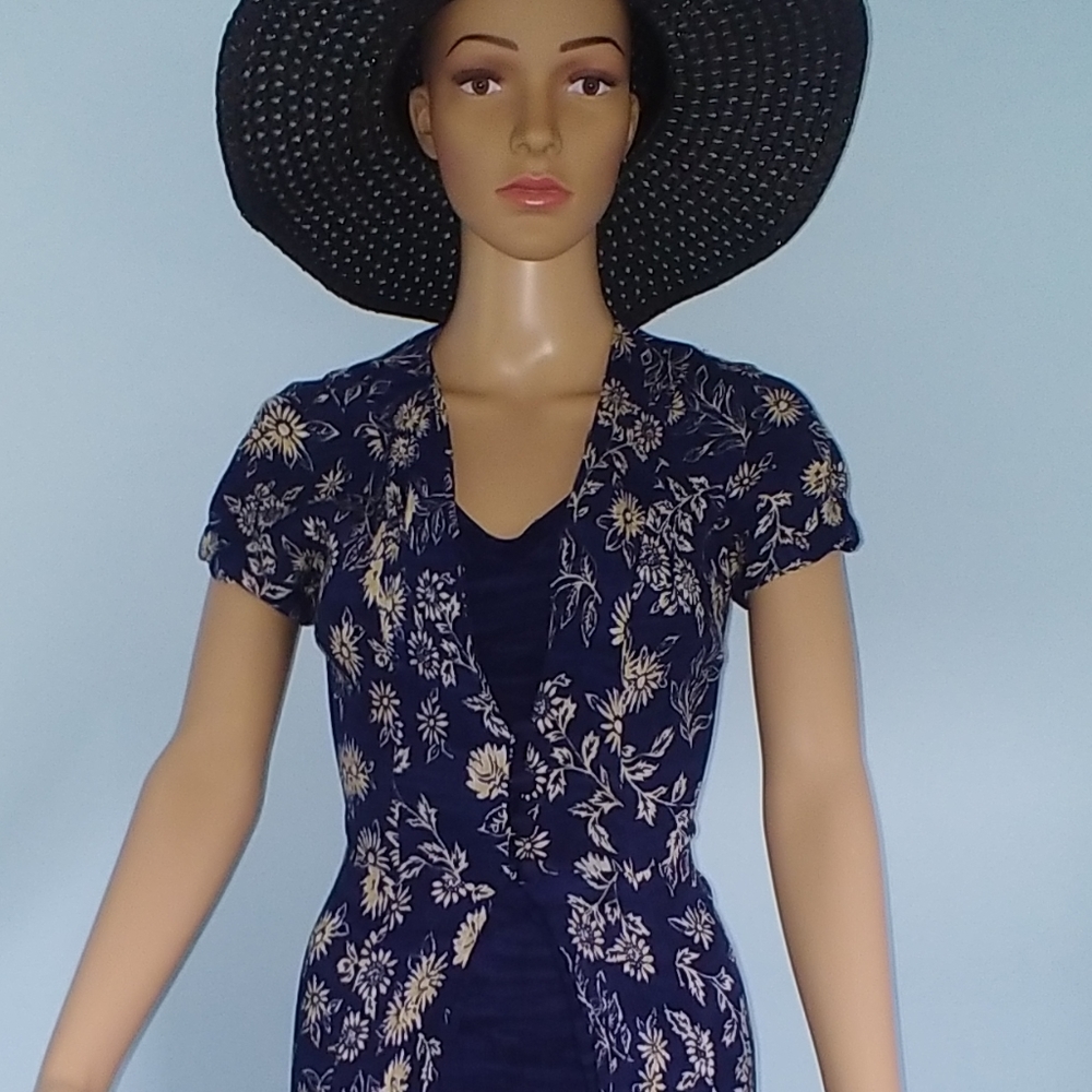 Vintage! 1990s Brett Alixander floral dress